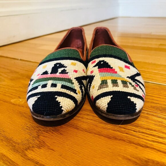 By Paige Anchor Needlepoint Loafers Size 10 - Picture 7 of 16